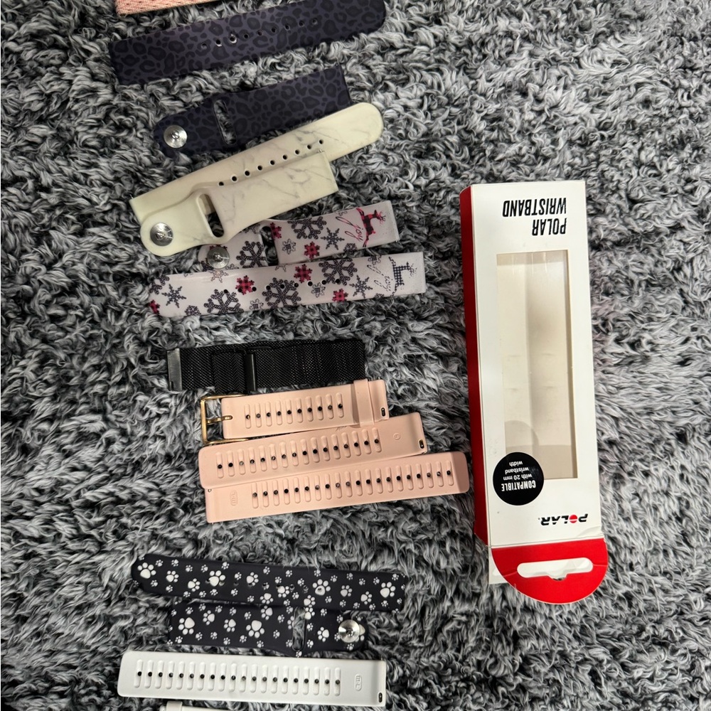 Polar Wristband Set with Multiple Colors 20mm compatible